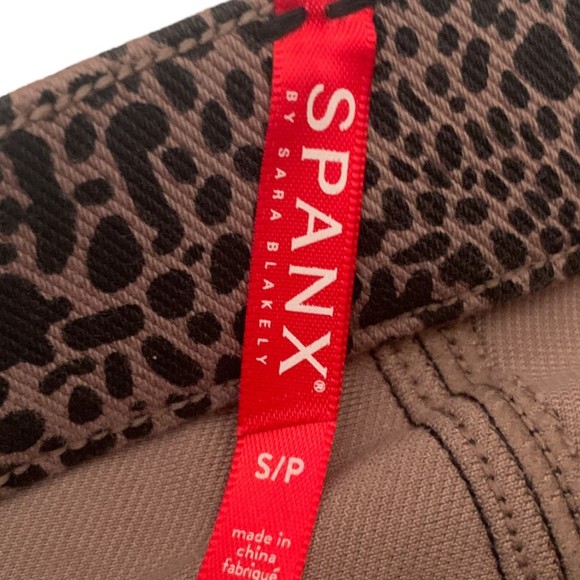 NWT Spanx Jean-ish® Ankle Leggings Pants in Desert Dot Soft Knit Size Small - Picture 5 of 10